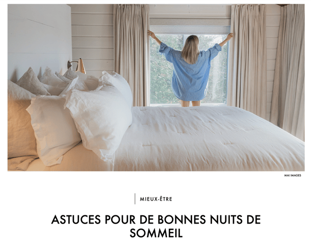 Visual of the article: Picture of a woman opening her bedroom's curtains.